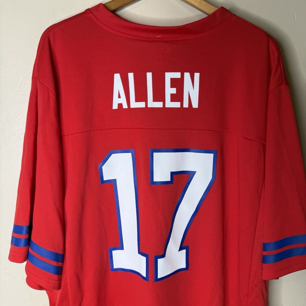 Josh Allen Buffalo Bills Jersey Mens 2XL Red Alternate NFL Football NWT - Picture 6 of 6
